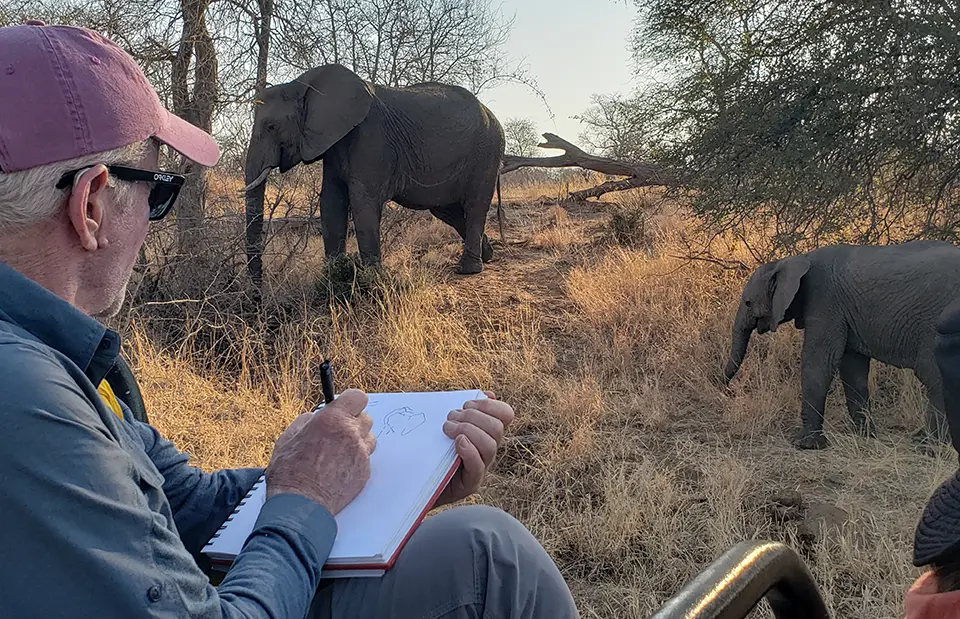 Art safari in the Big 5 Timbavati