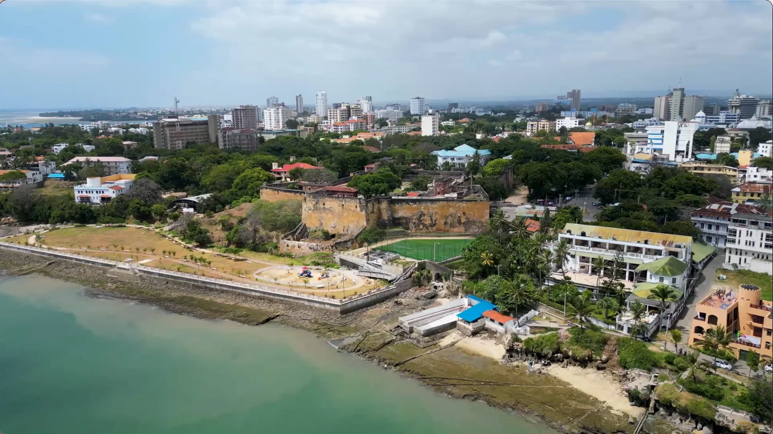 Aerial photo of Mombasa