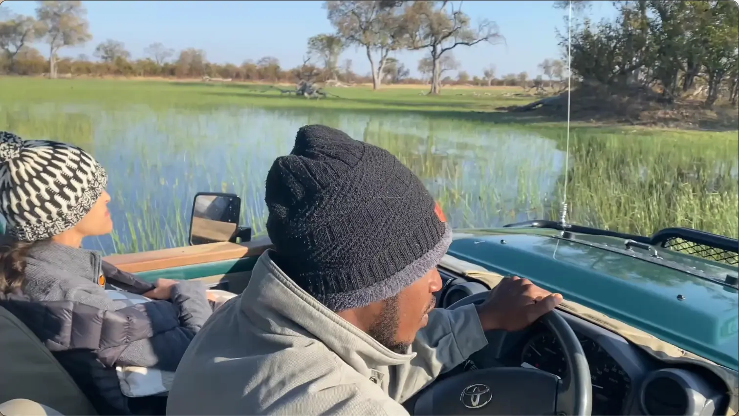 Game drive in Selinda Reserve Botswana