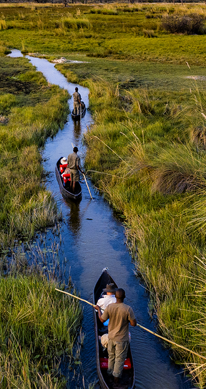 Botswana mokoro ride safari