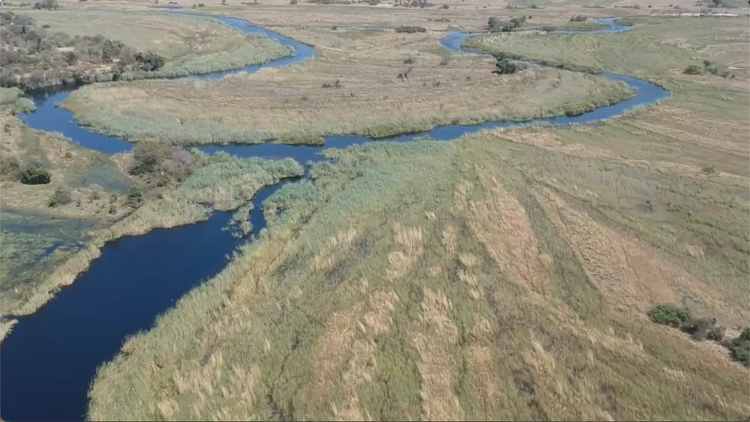 Aerial of the Kwando and Linyanti area