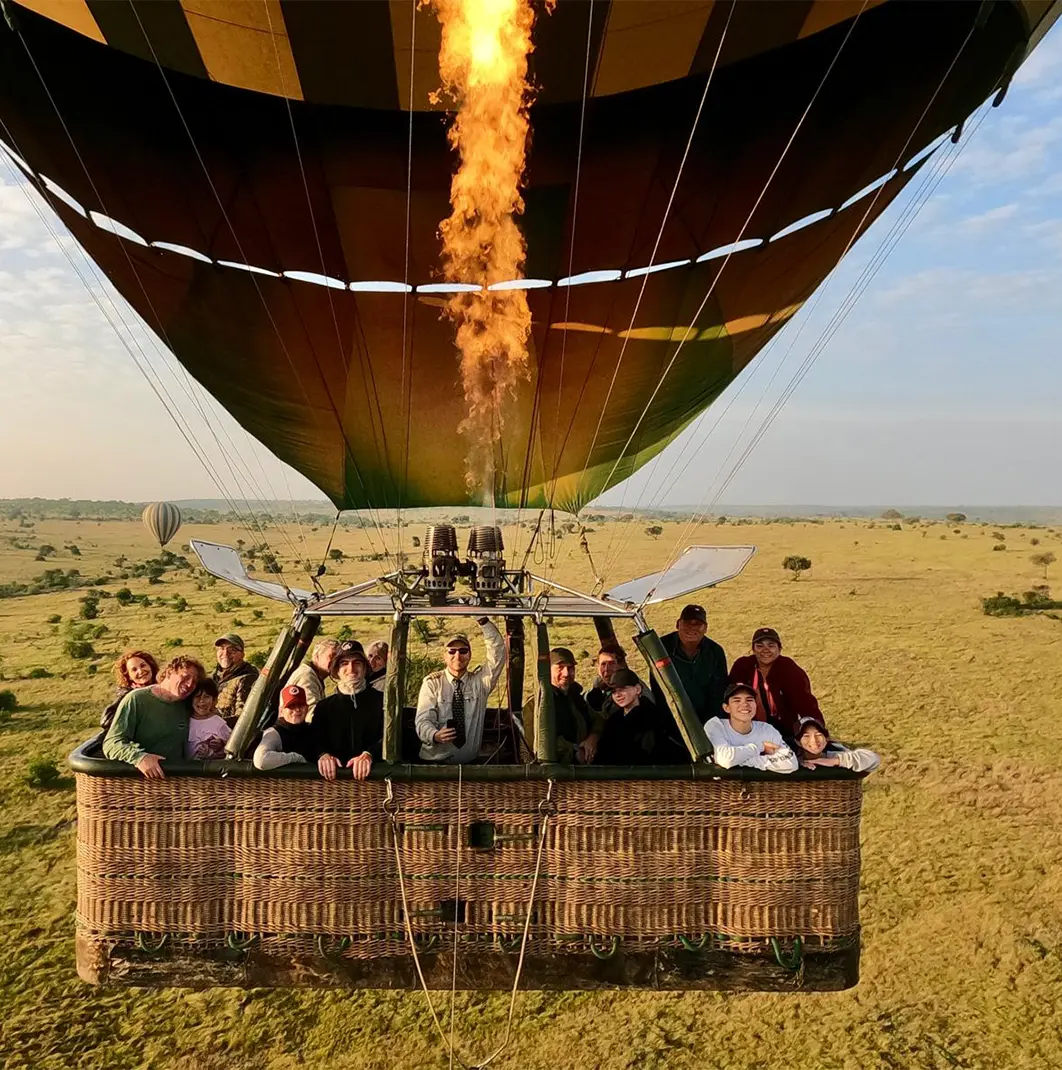 Hot air balloon safari