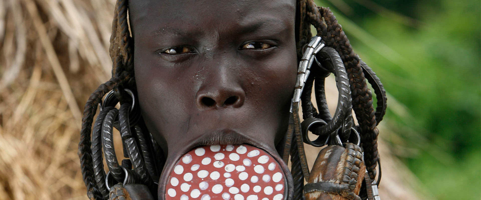 Mursi woman with lip plate
